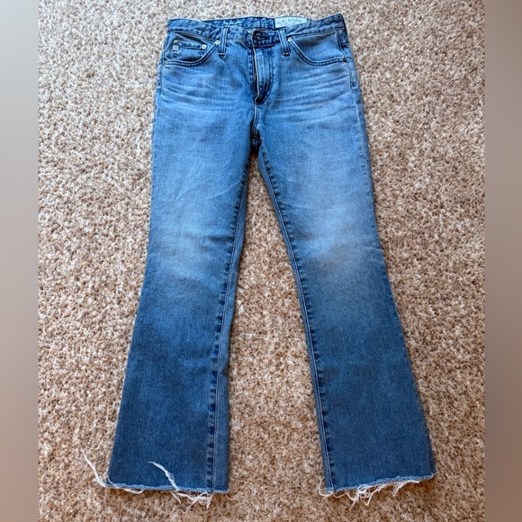 Ag Adriano Goldschmied Denim - AG Adriano Goldschmied The Jodi Crop Blue Wash Size 27